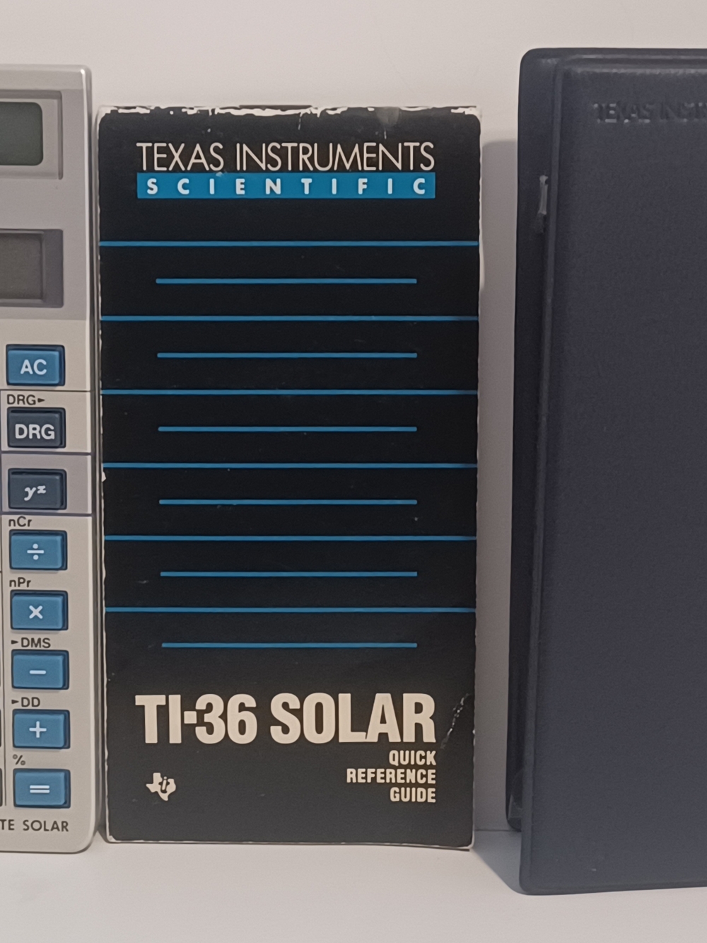 Texas Instruments TI-36 Solar Calculator - Black and Blue Accents